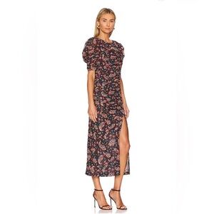 ⭐️NEW WITH TAGS⭐️ Free People Ruched Midi Dress. Size Small